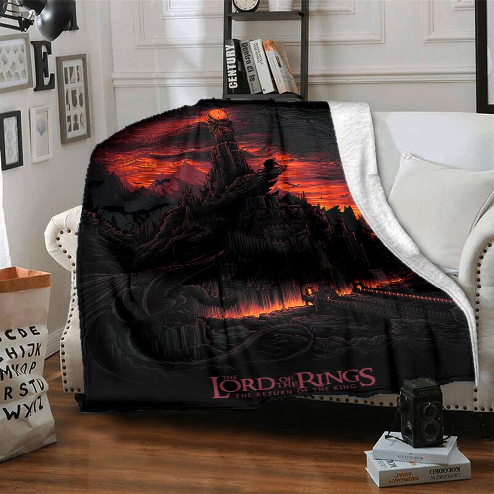 Lord Rings Blanket Comfortable Great for Livingroom Chair Seaside Four Seasons Universal Modern Best Holiday Gift for Friends Family