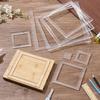 Set de 9 Gabarits de Traçage Acryliques pour Défonceuse Cercle Rond/Carré Gabarit de Dessin Menuiserie