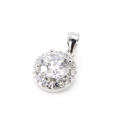 [G9407] - White 'Goddess' Silver Pendant