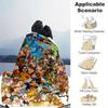 1pc, Disney Characters (4) Cozy Flannel Throw Blanket Perfect Gift for Bedroom, Living Room, Travel, Camping, Car