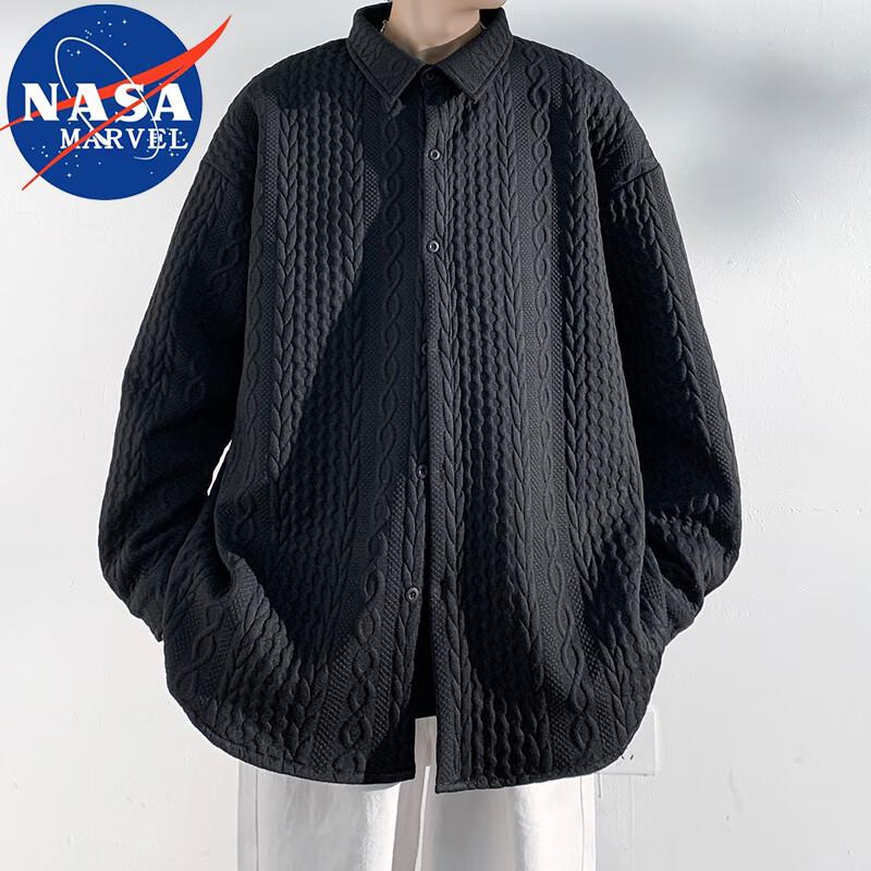 NASA MARVEL Men's Long Sleeve Casual Shirt