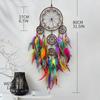 Vintage Blue Feathers Dream Catcher Wall Hanging Bedroom Pendants Home Decorations  Handmade Wind Chimes for Holiday Gifts