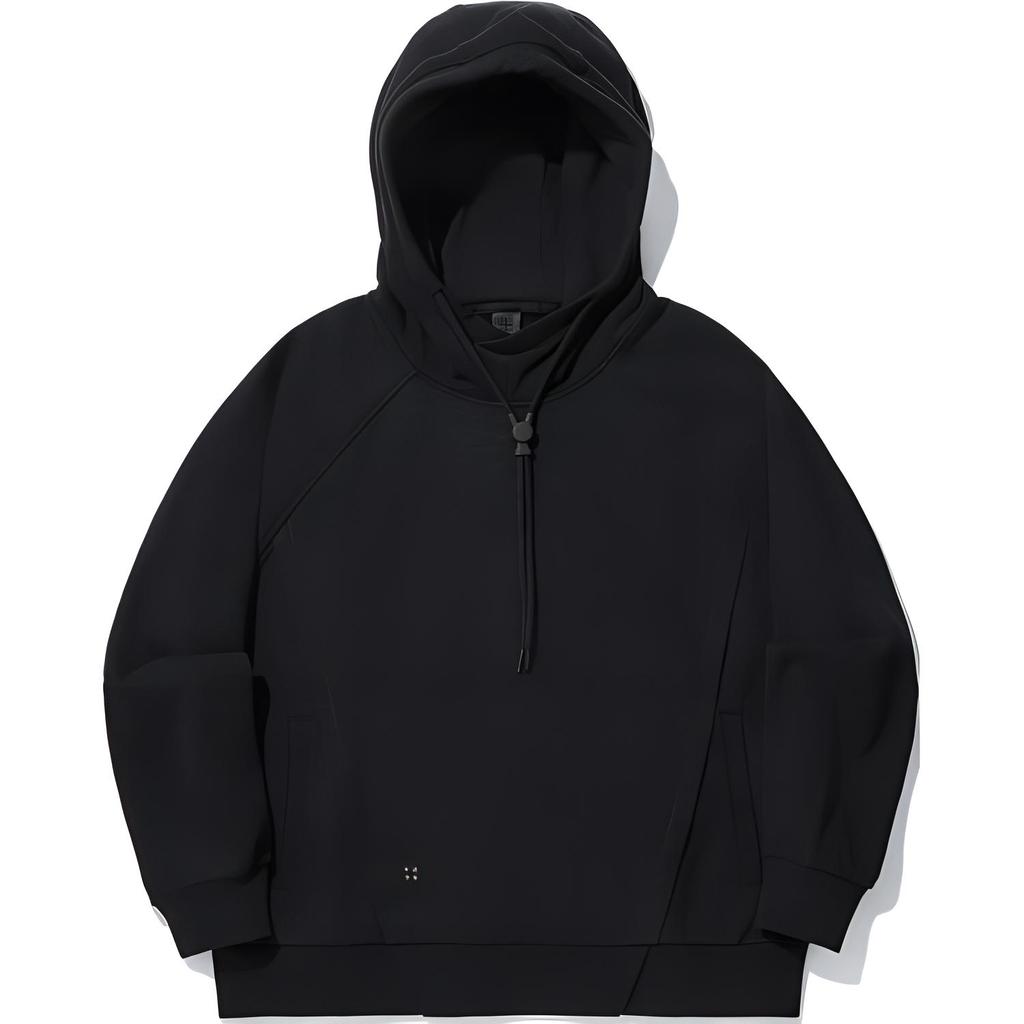 Li Ning X Jackie Chan Collaboration Kung Fu Series Comfortable Casual Solid Color Hoodie Men Hoodies Black AWDUB13-1