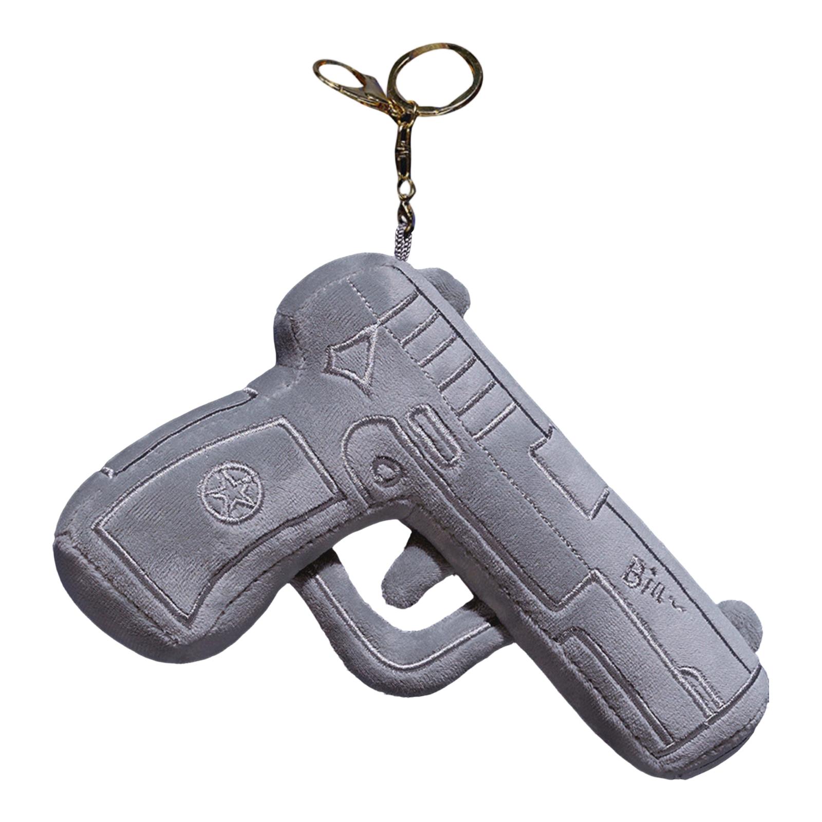 

Plush Toy Gun Keychain Soft Stuffed Doll Bag Pendant Cute Toy Accessories for Backpack Purse Decoration