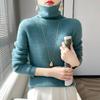 Women's Turtleneck Andy Fleece Sweater Long Sleeve Solid Knit Pullover Winter Inner Top