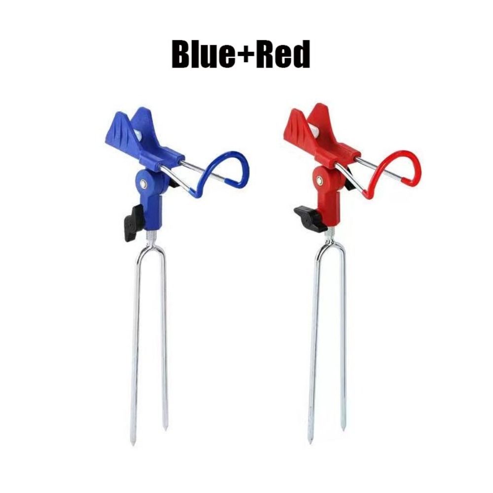 Blue Red Fishing Rod Holder 360 Degree Fish Pole Stand Fishing Ground Support  Fishing Accessories