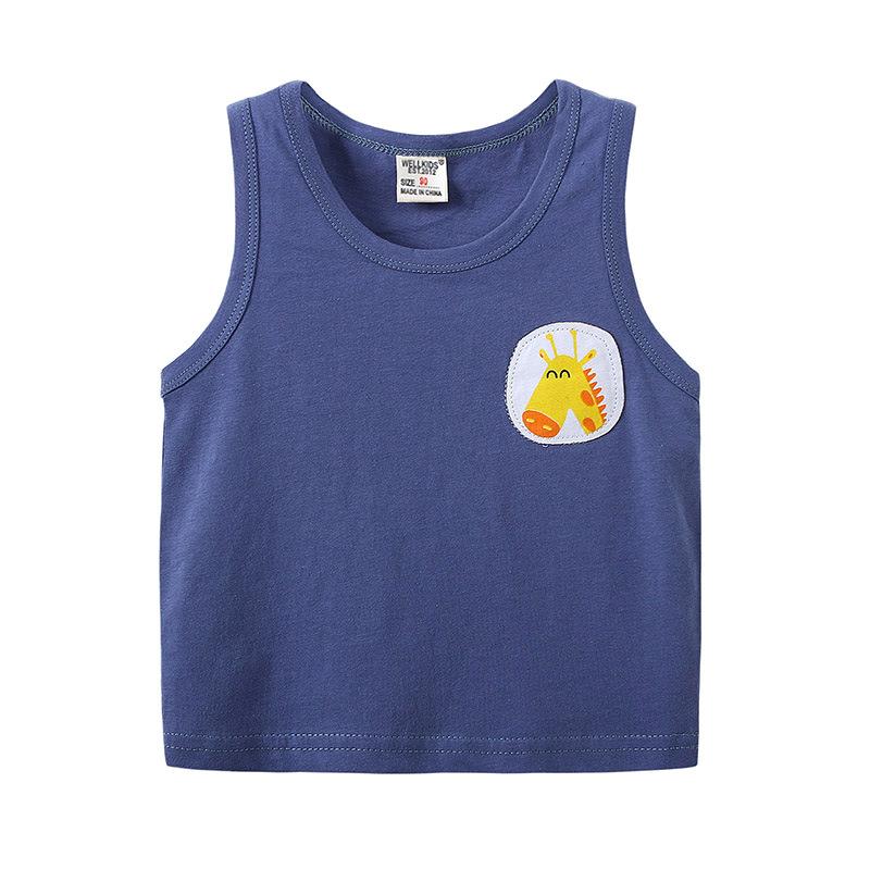 New Boys Sleeveless Vest T-Shirt Summer Clothes Children's Baby Thin Summer Kids Top