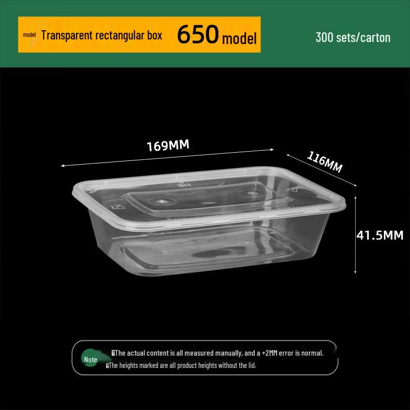 Libizheng Disposable Rectangular Food Containers with Lids