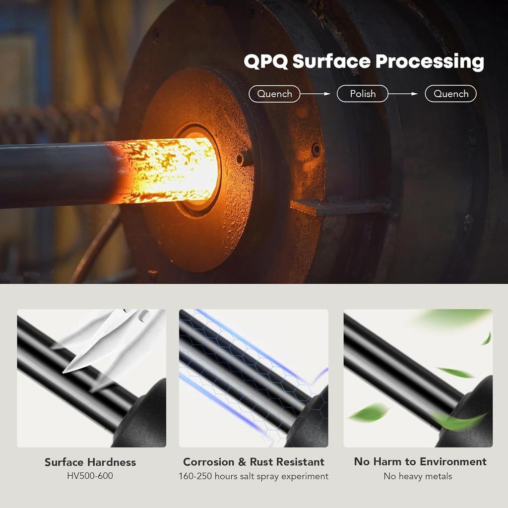 Set of 2 Hood Bonnet Lift Supports Replacement for Acura TL 2009-2014 Sedan Shock Struts Gas Springs