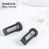 ZONESUN ZS-YTPP2T 2-Kopf Flüssigkeitsabfüllmaschine, halbautomatische Wasserflaschenabfüllmaschine mit Peristaltikpumpe
