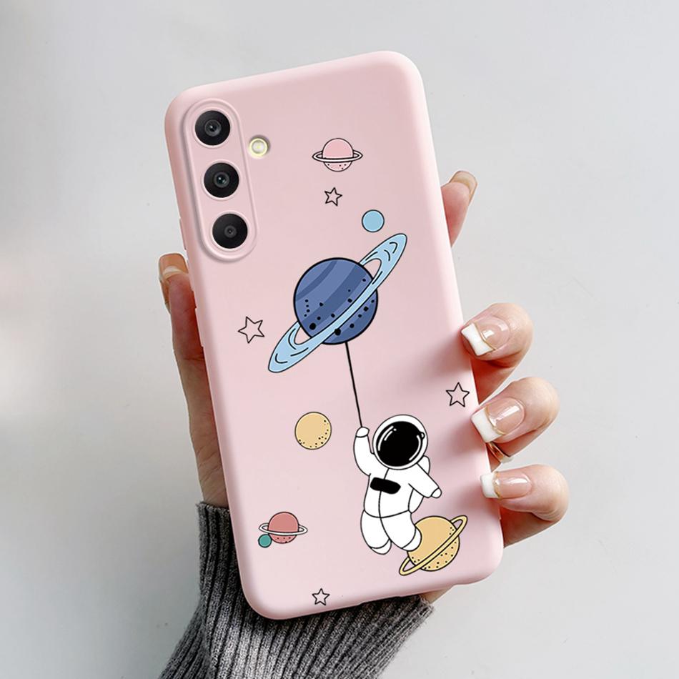 For Samsung Galaxy A25 2023 Case SM-A256B Cover Astronaut Soft Silicone Funda For Samsung A55 A35 A25 5G A 25 Protector Bumper