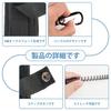 Flashlight Pouch, Flashlight Holder with Coiled Cord, Penlight Case, Black