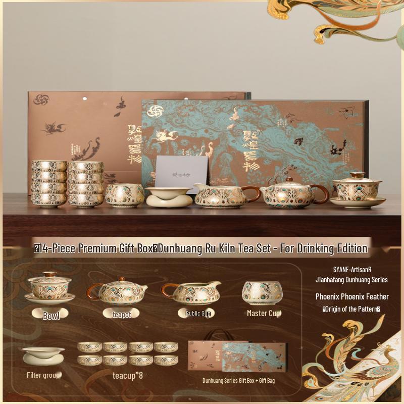 Chaxun Ru Kiln Ceramic Tea Set