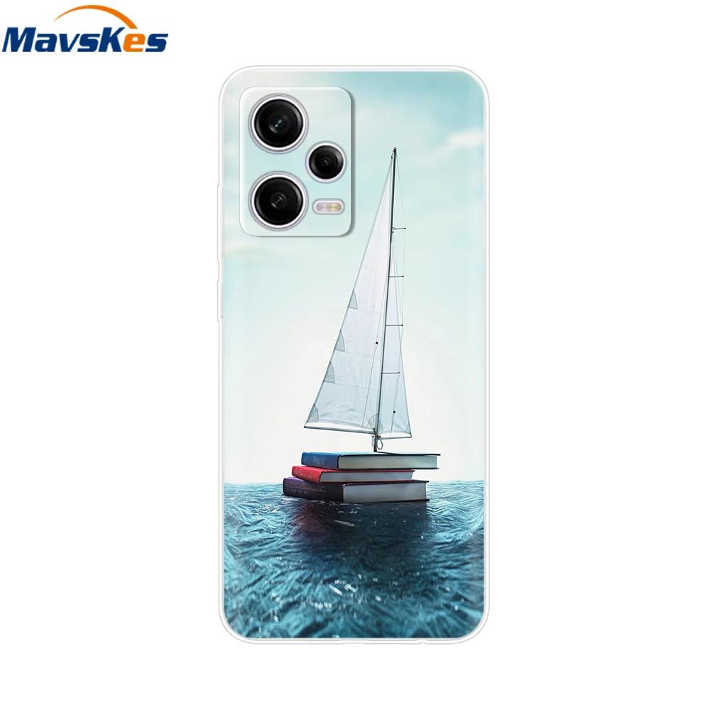 For Redmi Note 12 Pro Case Note12 Pro Cover Printed Silicone Phone Cover for Coque Xiaomi Redmi Note 12 Pro 5G Phone Case Funda
