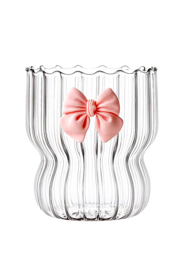 Vintage Ripple Cup Butterfly Decorated Iced Coffee Cup Suitable for Juice Beer Beverage Water Dessert Beverage Coffee