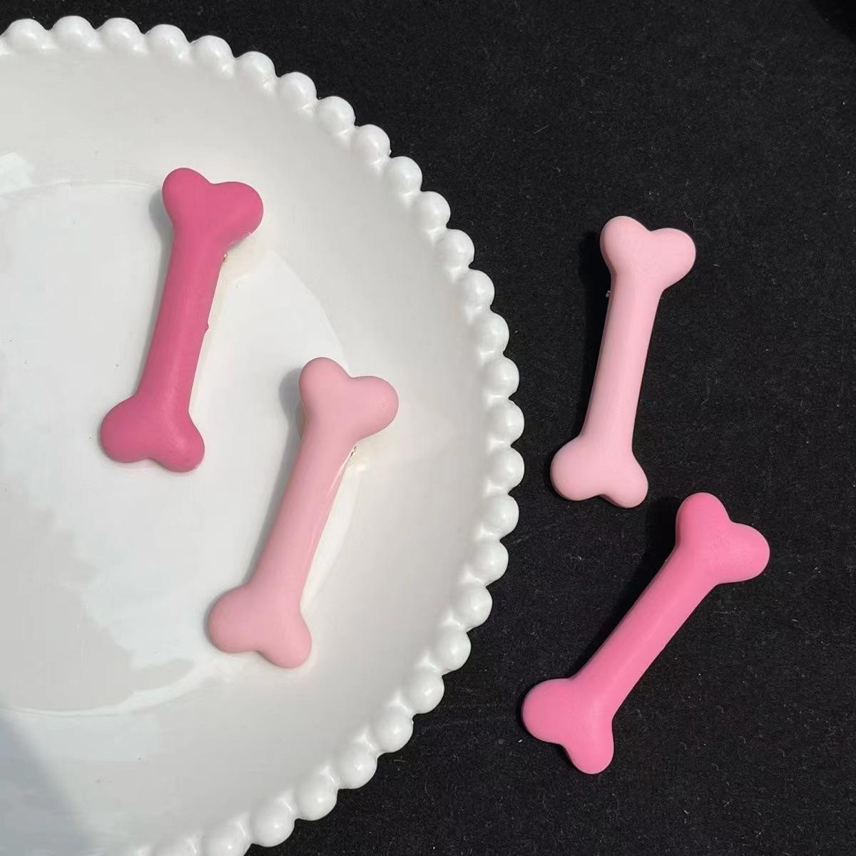 

4 шт./лот Розовое костяное сердце Длинные заколки для волос Модные заколки Белая черная заколка для волос для девочек Женские аксессуары Головные уборы