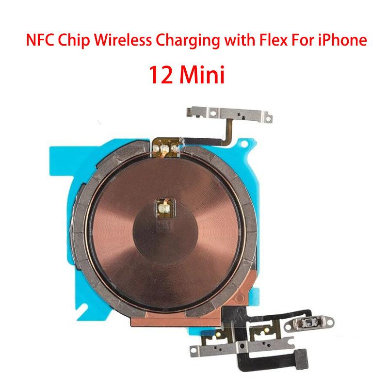 Chip cewki ładowania bezprzewodowego NFC z taśmą głośności Do iPhone 11 Pro Max 12 13 14 X XS XR Panel ładowarki Naklejka