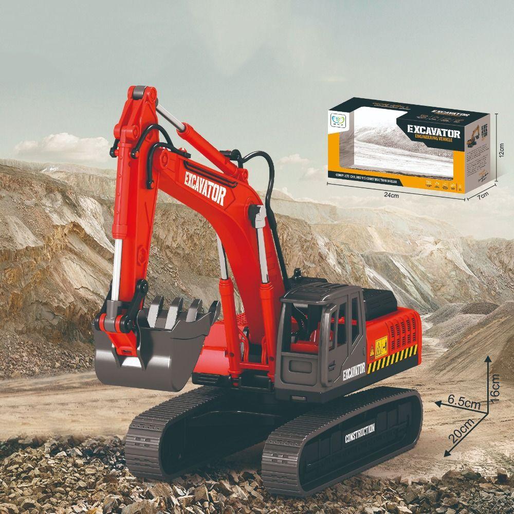 Flexible Joints Excavator Model Toy Simulation Forklift Car Model  Collection
