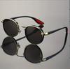 UV Protection Lightweight Comfortable Durable High Quality Retro Alloy Metal Round Shaped Male Female Sun Glasses