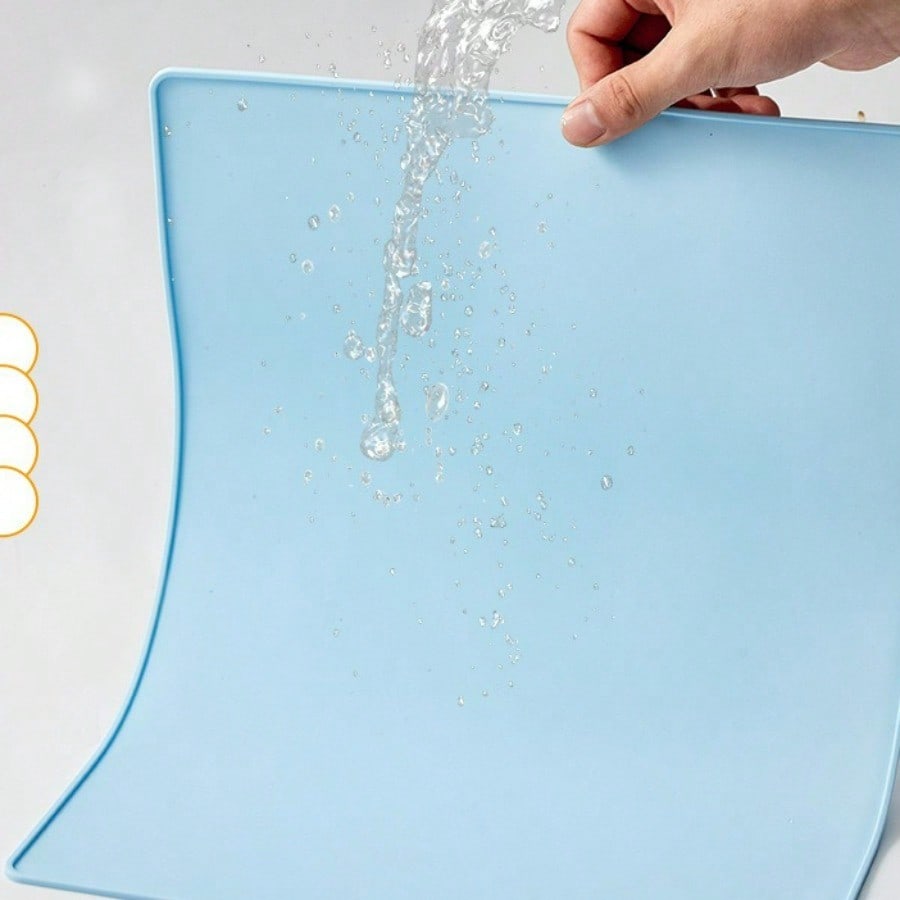 Kitchen dining table mat tableware non-slip and anti-scalding silicone placemat, high temperature resistant placemat