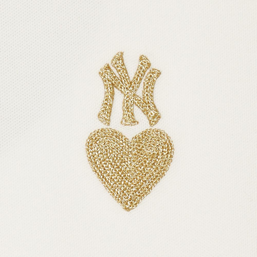 New MLB Short Sleeved Dresses Women's Cream White 3FOPH0143-50CRS