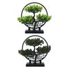 Arbre Bonsaï Artificiel Réaliste Plante Artificielle d'Intérieur Ornement pour Décoration de Maison Étagère de Bureau Espace Invités