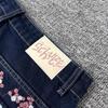 High Quality Y2K Harajuku Jeans Goth Vintage Plum Blossom Embroidery Pattern Wide Leg Pants Denim Fabric American Style Street Wear Unisex