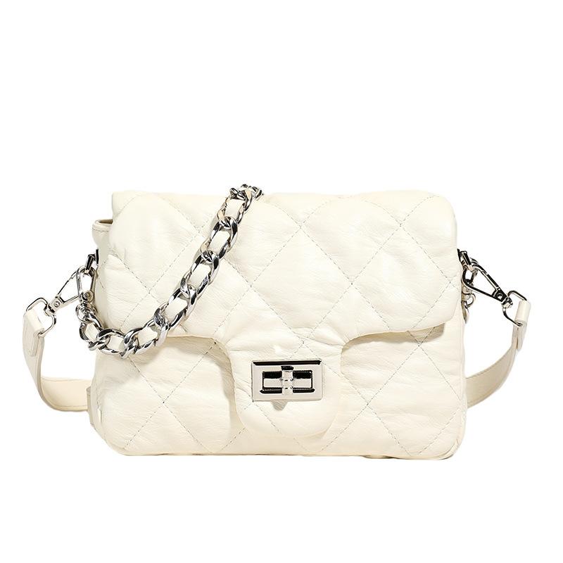 

New Chain Small Square Bag Women s Bag Solid Color Shoulder Messenger Bag