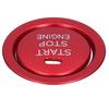 2pcs Engine Start Stop Button Trim Cover Aluminum Alloy Decoration for Car Interior