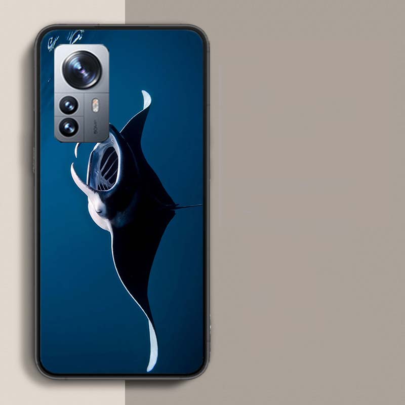 Fish Cool Manta Ray Phone Case For Xiaomi 15 Poco X7 X6 F7 14 Ultra Mi F6 F5 F4 F3 X5 X4 X3 M6 Pro M5 M5S M3 Capa Coque