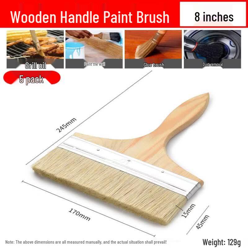 Jundingying Thickened Hog Bristle Paint Brush Set