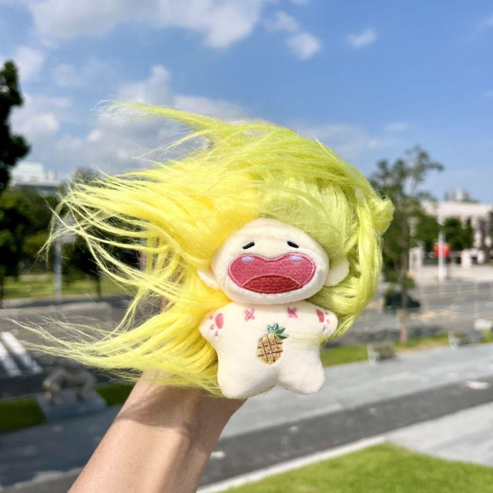 Soft Missing Teeth Doll Plush DIY Hairstyle Plush Doll Toothless Doll Key Chain  Birthday Present