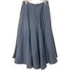 MADISON BLUE MB201-6025 Blue linen panel flare skirt skirt XS blueUsed