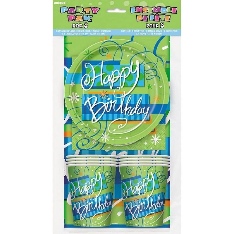 Unique Party Bright Birthday Party Tableware Set