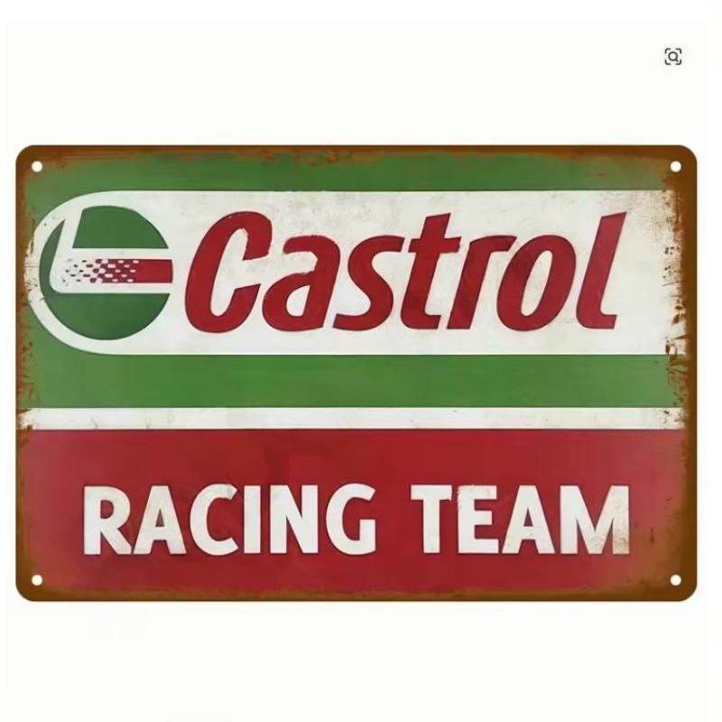 Segno di Latta Vintage Olio per Motori Benzina Gomma Corsa Poster Lastre di Ferro Segno Metallico Garage Bar Pub Club Man Cave Decorazioni per la Casa Decorazioni Murali Arte