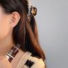 Hollow Double Love Earrings for Women Irregular Niche Design Earrings