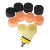 DRELD 50 Stück 1 Zoll 25 mm Schwamm Polierpad zum Wachsen Polieren für Auto Polierer M6 Polierpad Trägerplatte Für Dremel Rotationswerkzeug