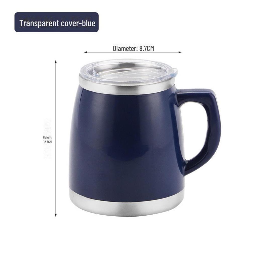 Stainless Steel Thermos Mug with Handle for Men & Women – Ideal for Tea, Coffee, Office, or Water.