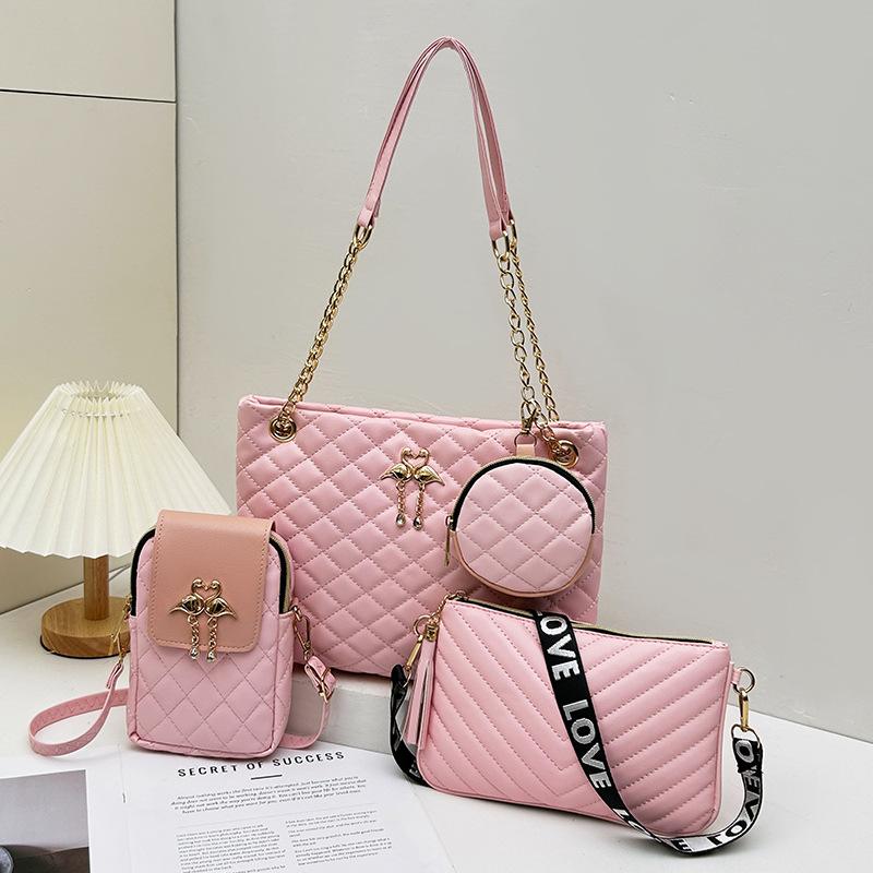 Stylish High-Grade Woven Shoulder Bag and Coin Purse