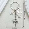 Metal Metal Key Rings Y2K Cellphone Lanyard Pendant New Star Moon Keychain  Bag Decoration