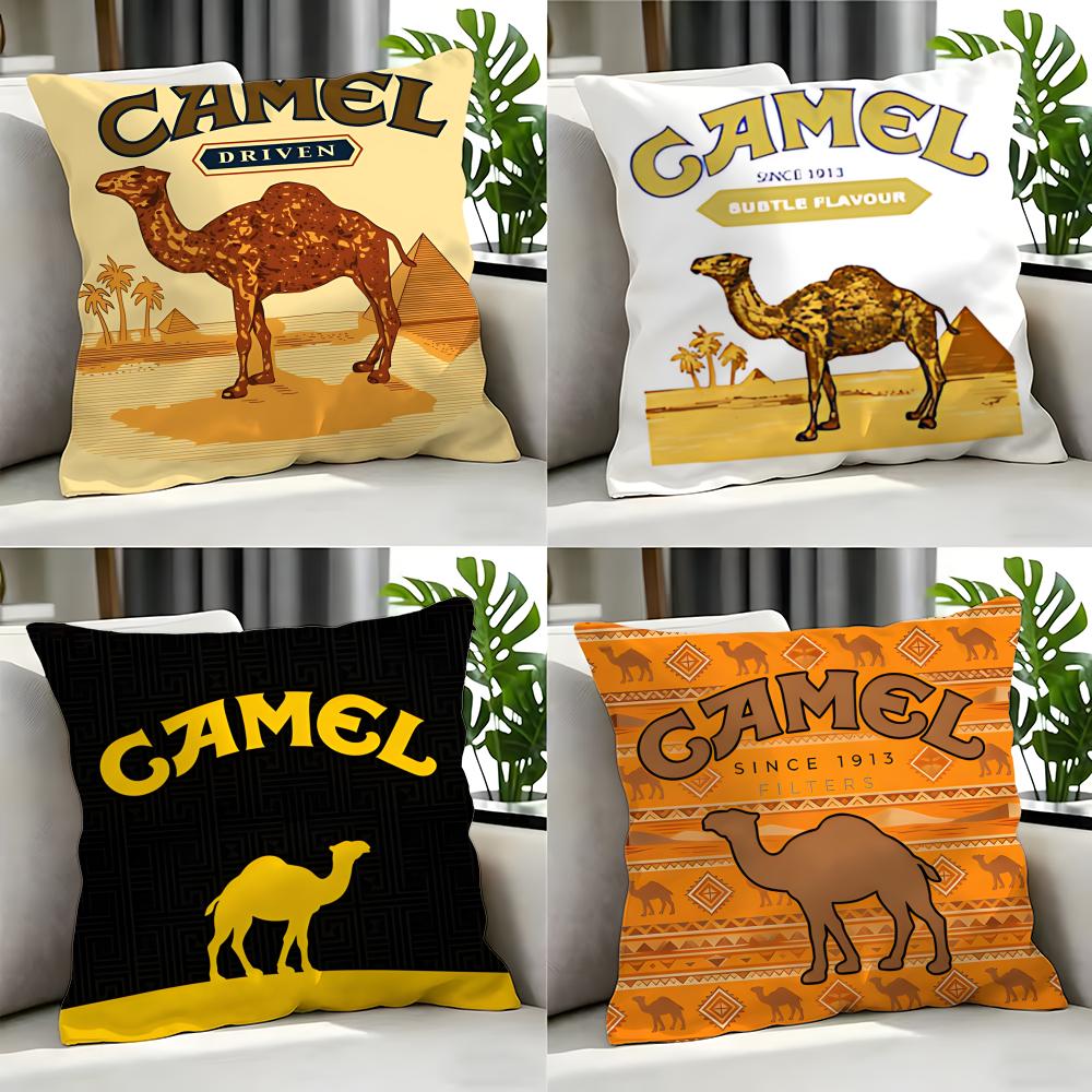Cigarette Camel Cushion Cover Cushion Cover Set 4Pcs 50X50 45X45 40X40 Pillowcase Decorative Sofa Home Decor