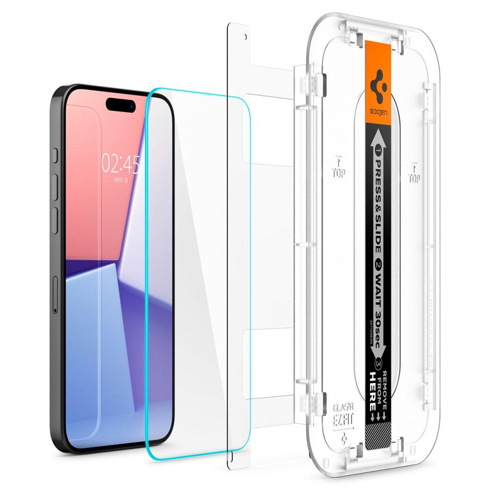 Szkło Hartowane Spigen Glas.tr Ez Fit 2-Pack Iphone 15 Pro Max Clear