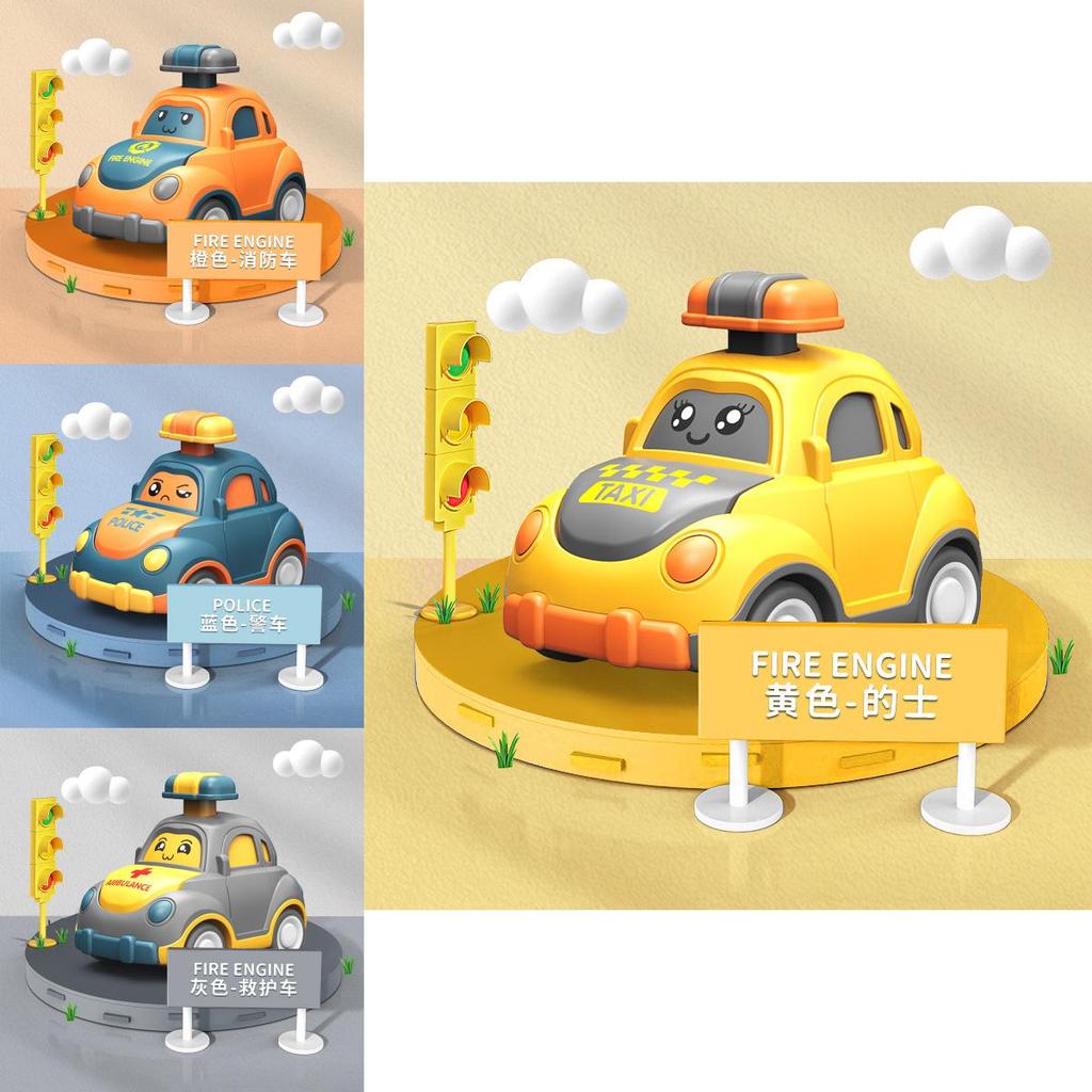 Kids Press And Release Toy Car With Plastic Material For Educational Play And Gift For Toddlers