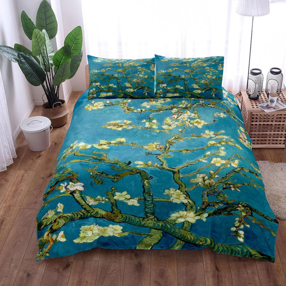 Brocéliande Art Duvet Cover Set King Queen Double Full Twin Single Size Bed Linen Set