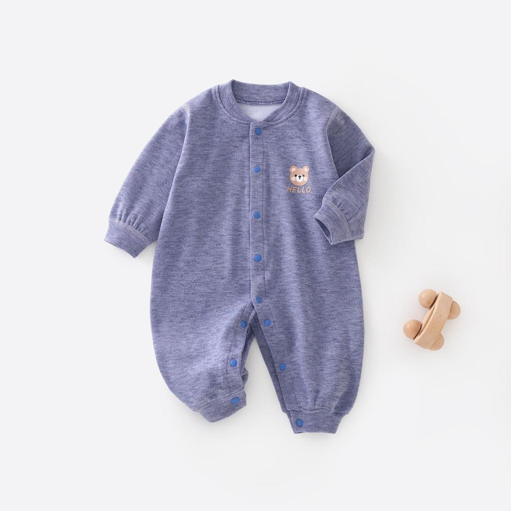 Plus Velvet Baby Bodysuit: Warm Spring/Autumn/Winter Jumpsuit for Newborns