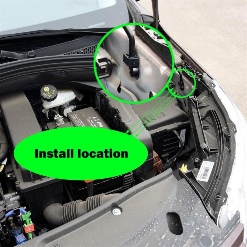 Heat Resistant Engine Hood Props Base Holder Support Stay Bracket for 206 208 301 308 408 2008 792843 Improved Stability