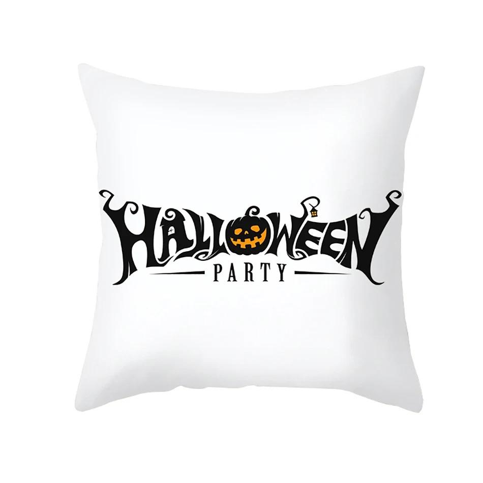 Juste De Coussin Thème Halloween, Décoration De Voiture, Bureau, Salon, Canapé, Aliments, Lanterne