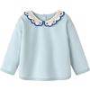 Minibala Girls' Floral Collar Sweatshirt