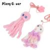 Small Octopus Cat Toy Suction Cup Hanging Cat Toy Squid Retractable Hanging Door Pet Supplies Self-hey Interactive