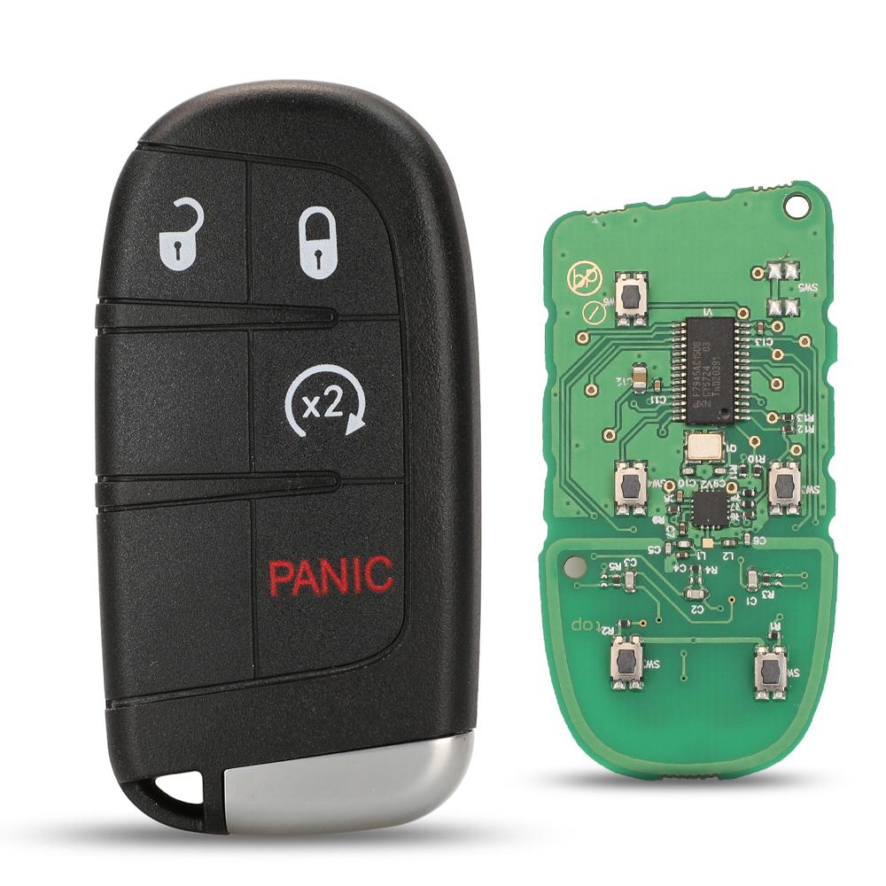 Jingyuqin M3N-40821302 Smart Card Remote Control Key 433MHz for Dodge Durango 2015-2022 Fob ID46 PCF7953 Chip 2/3/4/5 Buttons